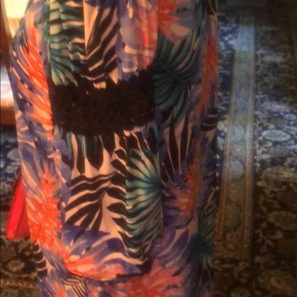 Jennifer Lopez Tropical tunic dress; size S - Picture 4 of 4